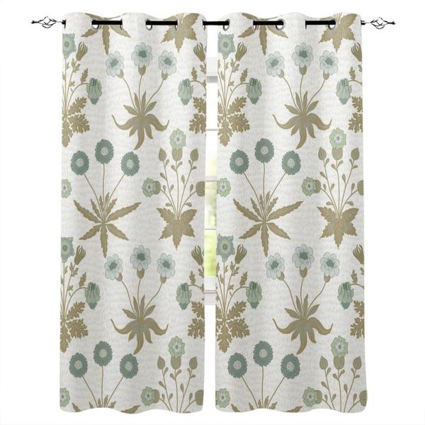 

curtain & drapes plant flower leaf retro living room curtains floral design for kids bedroom window treatment