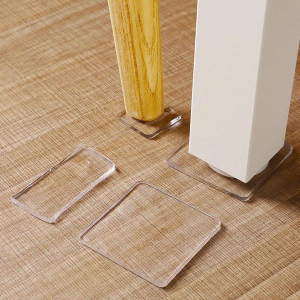 

bath mats 4pcs 70*70mm or 1pc 70*500mm transparent washing machine silicone pad portable anti vibration non-slip mat absorbing