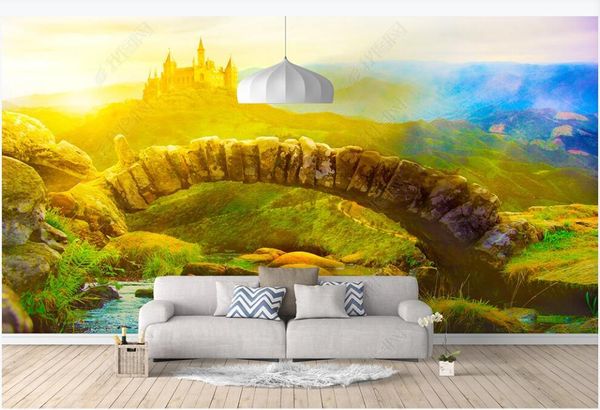 

wallpapers 3d po wallpaper for walls in rolls custom mural european castle forest green scenery wall paper living room home decor