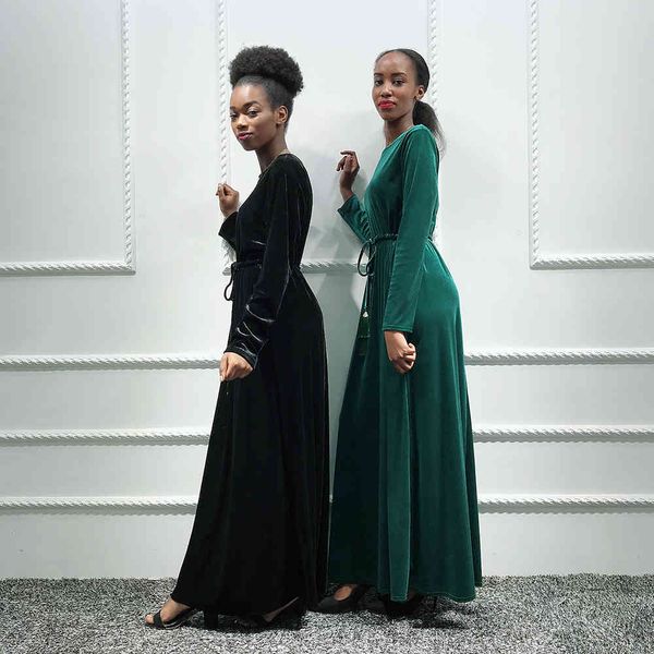 

velvet kaftan abaya dubai hijab muslim dress abayas for women turkey caftan maroc ramadan islamic clothing robe longue femme, Red