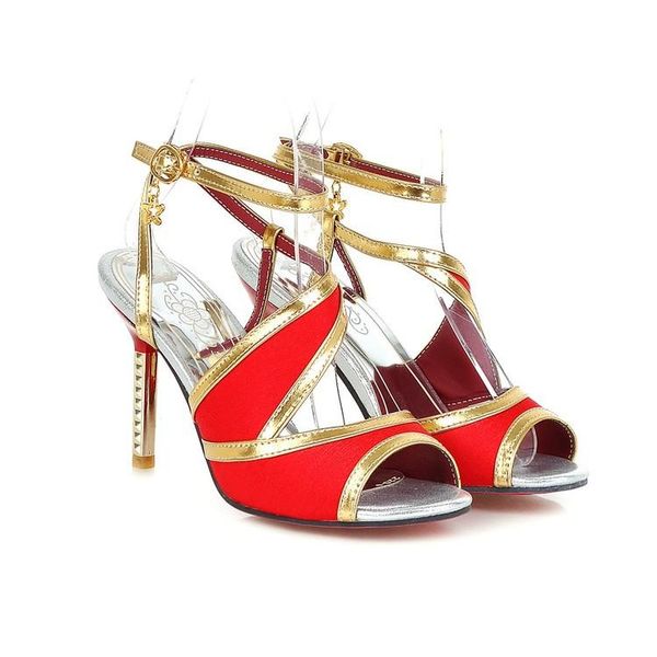 

ladies shoes sale limited plus big size 34-48 women sandals 2021 bottom high heels sapato feminino summer chaussure 226, Black