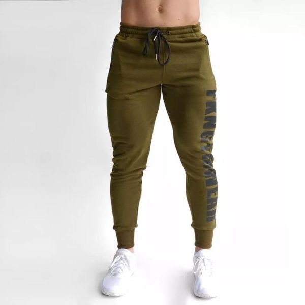

autumn and winter mens joggers casual cotton pants fitness men bottoms skinny trousers black jogger men's