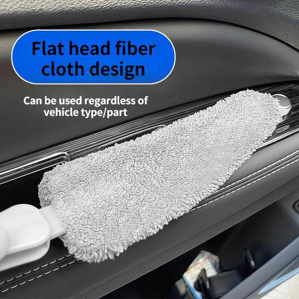 

car sponge air vent cleaning brush auto detailing conditioner grille deep crevice dust remover mutifunctional microfibre