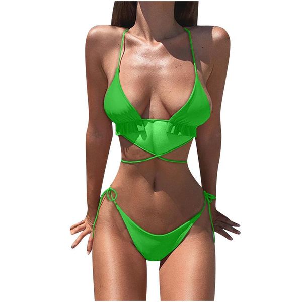 

women's swimwear solid color underwire women bikini two piece brazilian push up biquini 2021 fashion summer beachwear bathing suits, White;black
