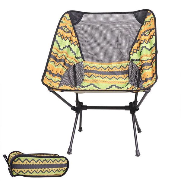 

fishing accessories outdoor folding lazy chair portable travel ultralight aviation aluminum tube beach chairs hiking picnic seat tools
