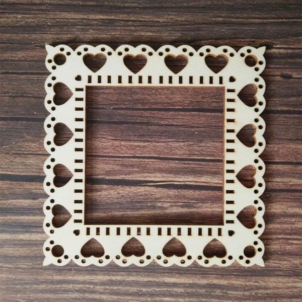 

frames and mouldings 10pcs laser cut unfinished wooden heart border frame home wall decor weddding birthday decorations diy craft scrapbooki