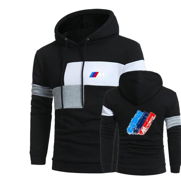 

men's hoodies & sweatshirts 2021 splice pullover male harajuku sweatshirt cotton customize design coats hooded casual, Black