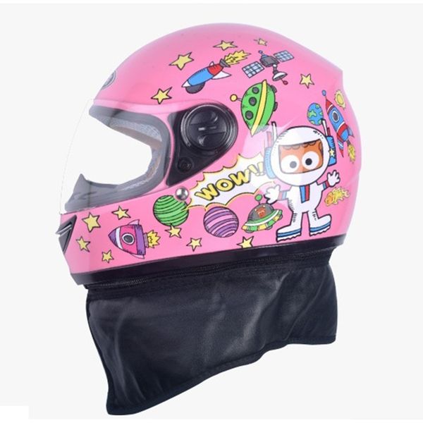 

48-55cm winter motorcycle children's moto full face child motocross kids removeable liner helmets