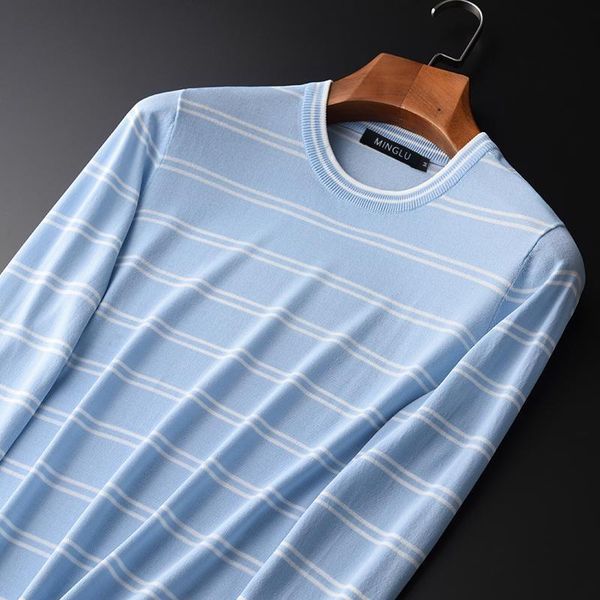 

men's sweaters plus size 3xl 4xl spring and autumn soft striped knit sweater men hight quality mens pullover, White;black