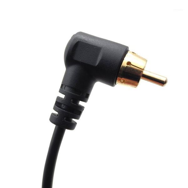 

l-style gold plated 90 degree rca tattoo cord for pen machines1