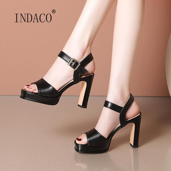 

women platform sandals summer black white high heels shoes woman 2021 leather 10cm