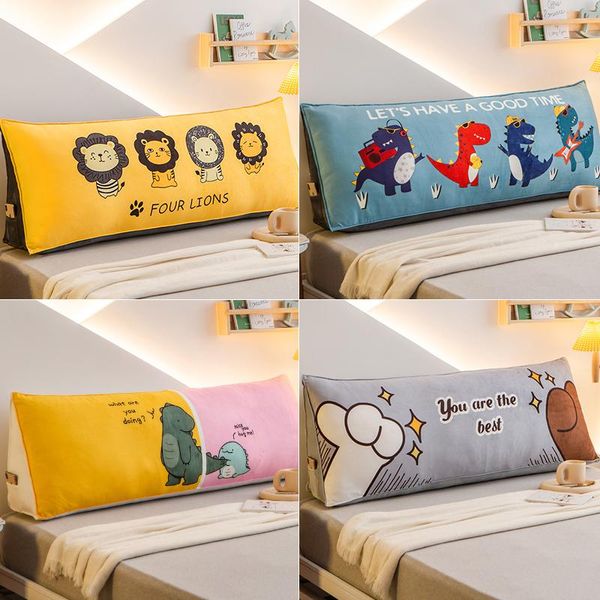

cushion/decorative pillow crystal velvet bedside cushion cartoon triangle long backrest bedroom tatami large