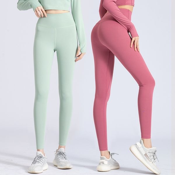 

clothes women's new high waist elastic belly closing peach hip lifting pants naked sense fitness sports tight yoga pants, Black;white