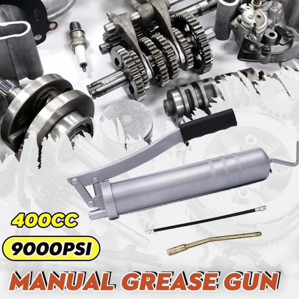 

professional spray guns heavy duty 9000psi 400cc manual grease -gun gun-pistol grip handle with 14oz for car industrial farming