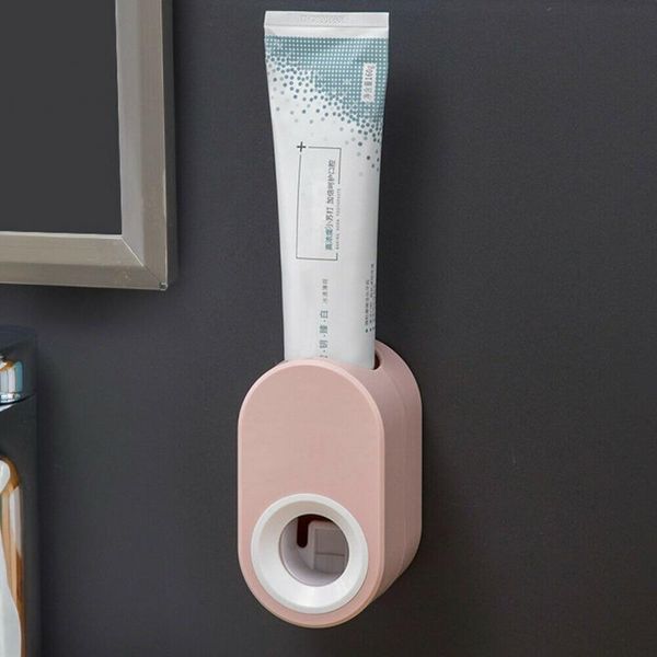 

toothbrush holders bathroom wall-mounted automatic toothpaste dispenser non-porous waterproof and dustproof