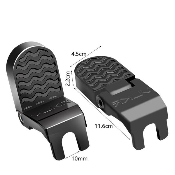 

bike pedals vlkr 2pcs bicycle pedal front rear axle foot pegs non-slip aluminum alloy mtb footrest lever cylinder accessories