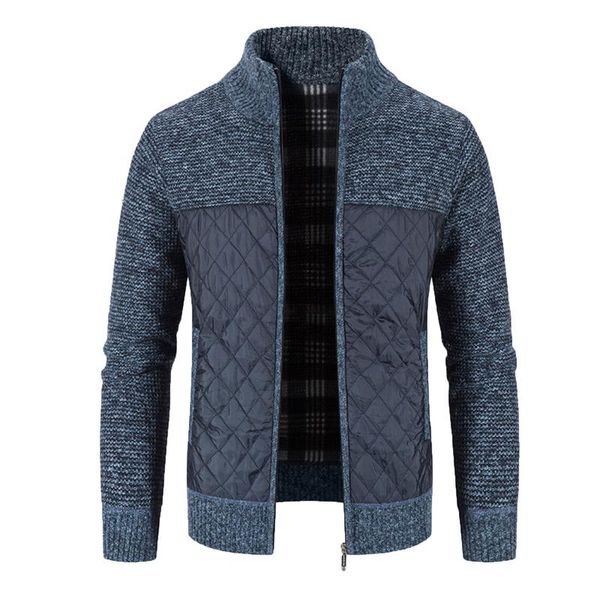 

men's sweaters solid color autumn winter warm knitted sweater jackets cardigan coats male clothing casual knitwear g3, White;black