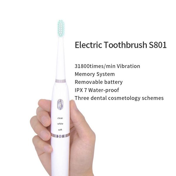 

automatische elektrische tandenborstel ipx7 niveau waterdicht oplaadbare tand borstels sterke power smart sonische electric toothbrush