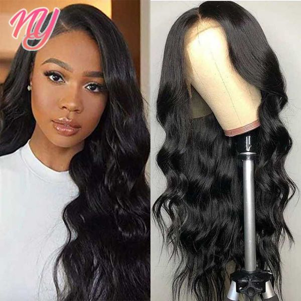 

lace wigs frontal wig brazilian body wave 13x4 front human hair for black women 30inch remy 4x4 closure 180 density, Black;brown