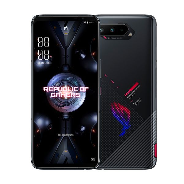 Оригинальный ASUS ROG 5 5G мобильный телефон Gaming 16GB RAM 256GB ROM Snapdragon 888 64.0MP 6000mAh Android 6,78 дюйма Amoled полноэкранный отпечаток пальца ID Face Face NFC Smart