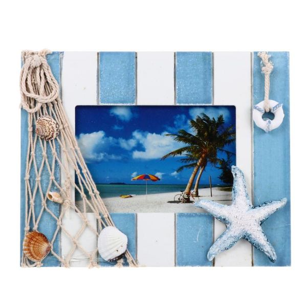 

frames 1pc nautical style po frame wooden picture adornment deskdecor
