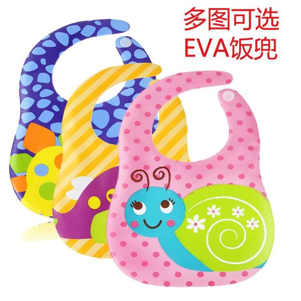 

hair accessories waterproof disposable baby boy and girl's cute character bibs cartoon eva dinner burp cloths, Slivery;white