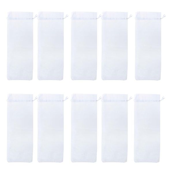 

gift wrap 10pcs sheer organza bottle cover bags (white)