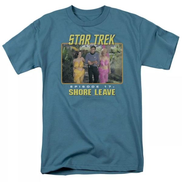 

Star Trek Original Short Leave TV Show T-Shirt Sizes S-3X NEW, White;black