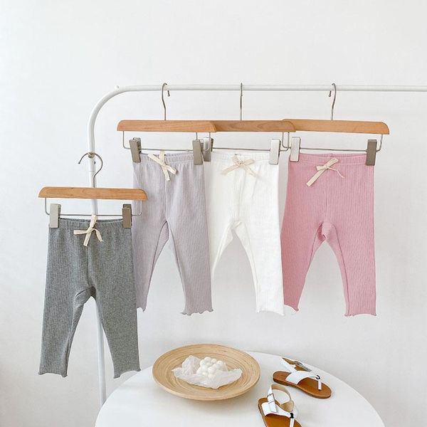 

trousers 2021 autumn baby clothes solid legging girls pants born leggings, Blue