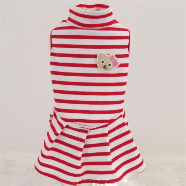 

dog apparel small dogs dresses stripe wedding princess skirt clothing for pets party dress tutu cats clothes cute fashion cappotto cane