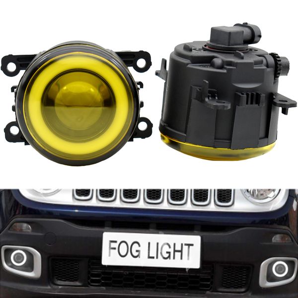 

2 pieces angel eye fog light led car front bumper fog lamp drl h11 12v for honda accord cr-v insight crosstour cr-z pilot city fit