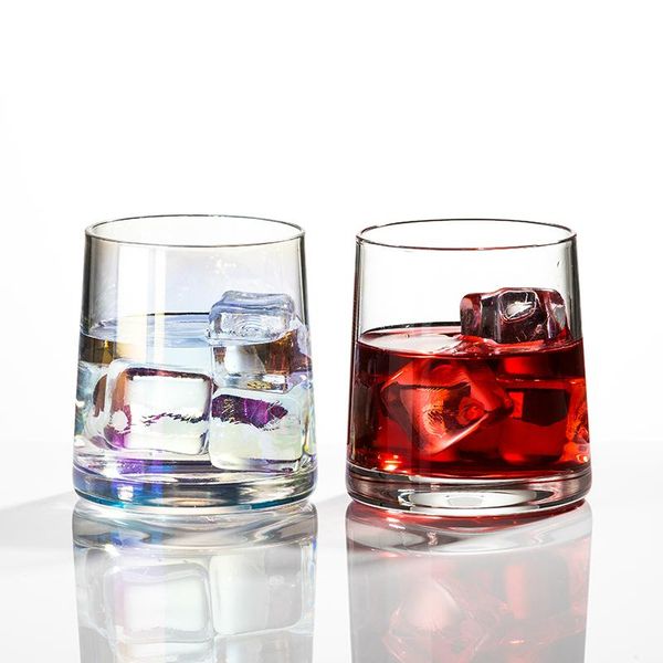 

cups & saucers whiskey glass diamond crystal cup golden rim transparent coffee milk tea mug home bar drink ware christmas gift