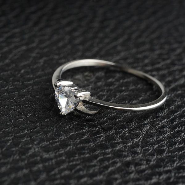 

wedding rings stainless steel jewelry white color inlay cubic zirconia unique shaped ring for man woman engagement, Slivery;golden
