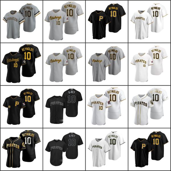 

pittsburgh pirates men 10 bryan reynolds womenyouth jersey, Black;red