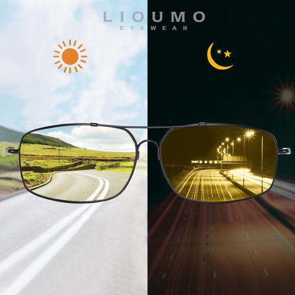 

sunglasses memory metal pochromic men polarized women day night vision driving goggles sun glasses zonnebril heren uv400, White;black