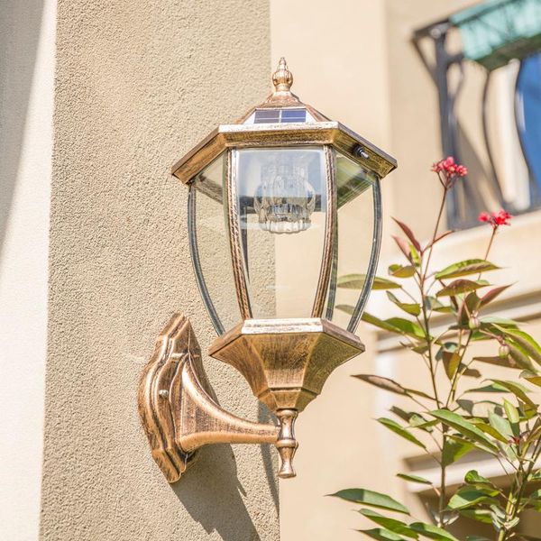 

wall lamp solar outdoor courtyard yard aisle exposed table corridor led