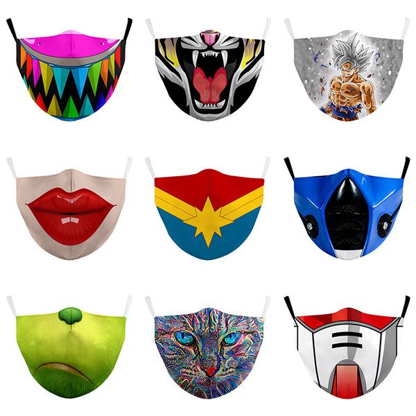 

high-quality masks fashion cotton ear hanging and children cartoon adjustable filter mask