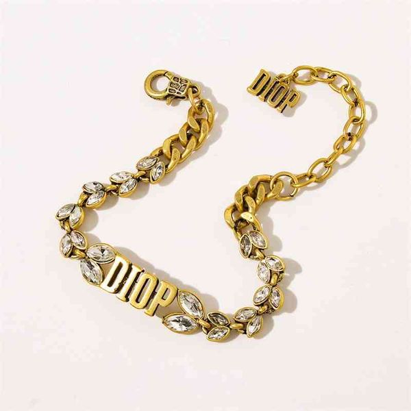 

75% off outlet online ma yan mai sui letter female high version french dumb ancient net red bracelet, Silver