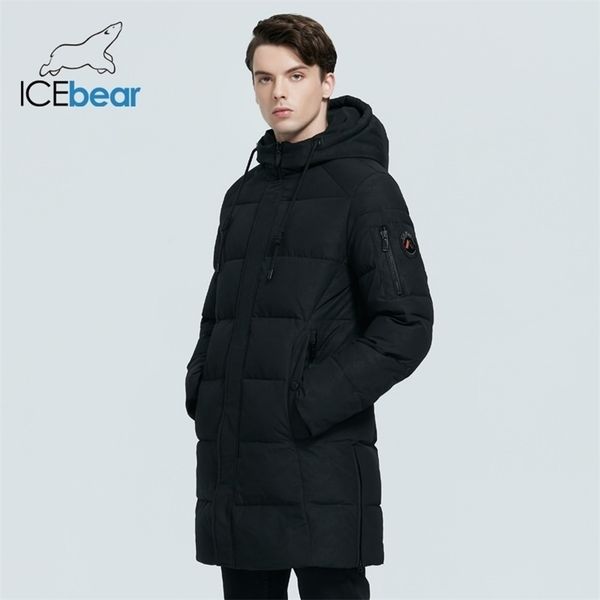 

men's winter coat high-quality jacket windproof warm hooded parkas mwd20933i 210913, Black