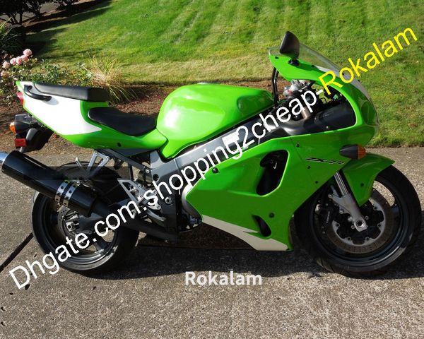 ZX 7R ZX-7R 1996-2003 Carenatura verde bianco nero per Kawasaki ZX7R 96 97 98 99 00 01 02 03 Set carenatura ABS