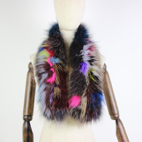 

scarves 100% hign end real fur collar woman luxury comfortable scarf lady elegant, Blue;gray
