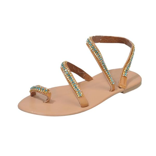 

women sandals fashion roman girl summer toe drill flat-soled leisure classics flat witah casual shoes 2021, Black