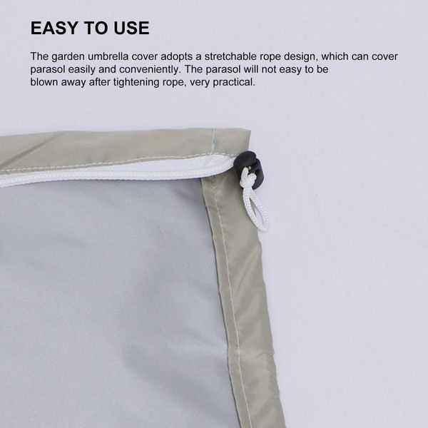 

shade parasol cover waterproof windproof umbrella lightweight canopy with storage bag for patio yard garden