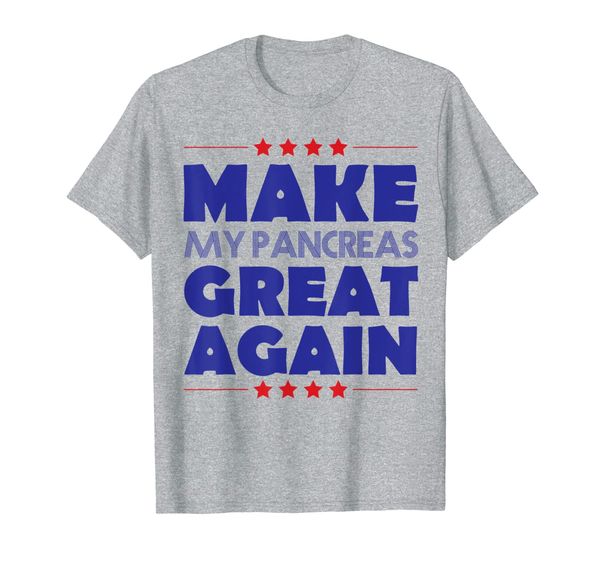 

funny diabetes awareness make my pancreas great again tshirt, White;black