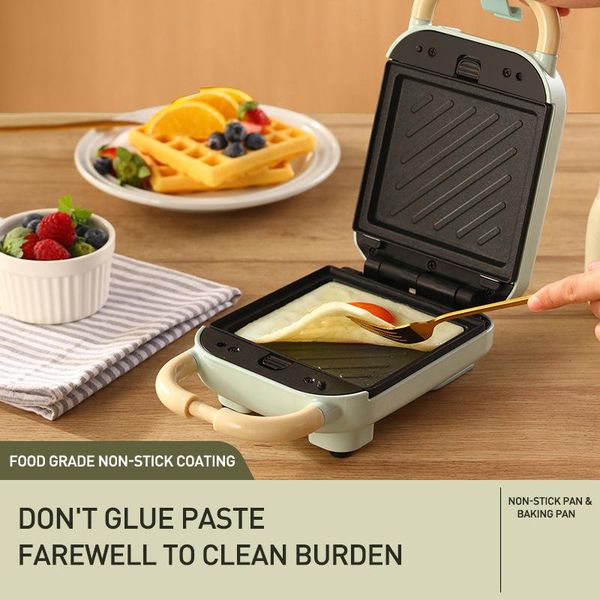 

bread makers non stick sandwich maker electric breakfast machine 650w mini toaster multifunction sandwichera electrica