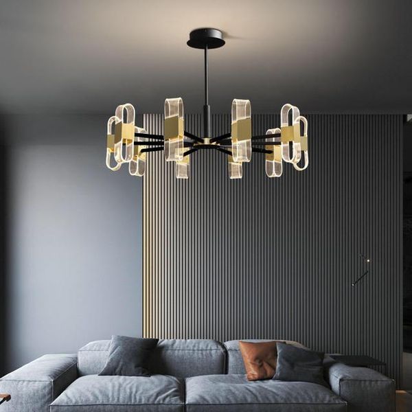 

ceiling lights modern led for living room bedroom restaurant kitchen lamp black and gold suspension luminaire