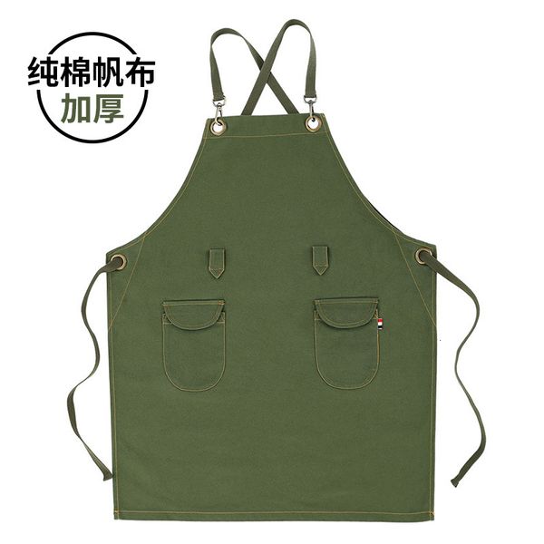 

apron fashion canvas printing art barber baking cafe kitchen korean version