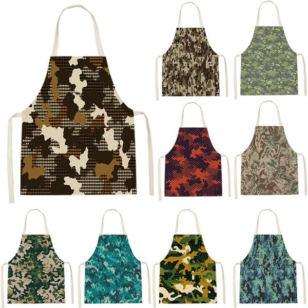 

aprons camouflage apron creative kitchen abstract women dinner party cooking child baking accessories
