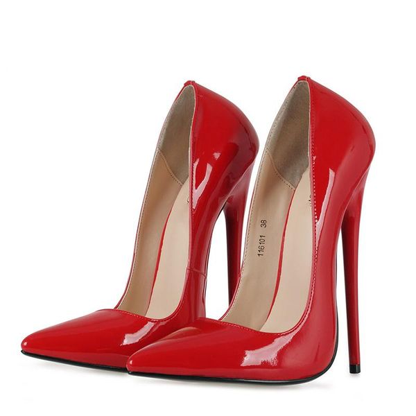 

dress shoes women pumps high heels pointed toe party stiletto glossy patent leather fashion fenty beauty ladies, Black