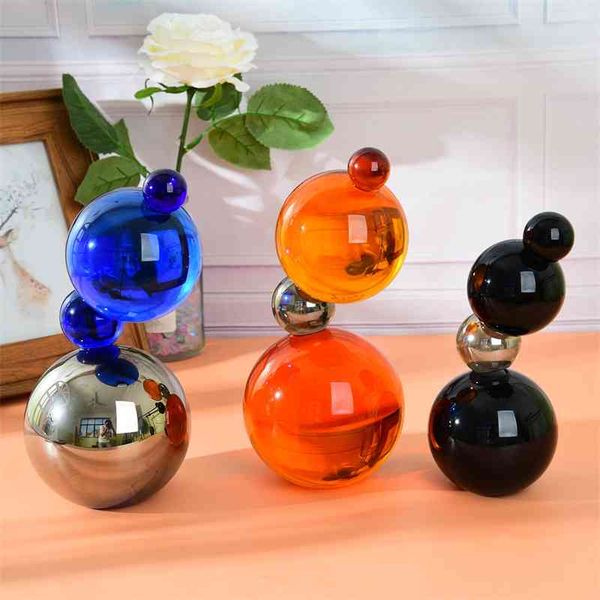 

nordic simple style splicing living room office furnishings home soft gourd dancing crystal ball